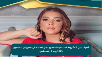 تعرف على 6 شروط أساسية لحضور حفل أصالة في مهرجان العلمين 2025 يوم 7 أغسطس